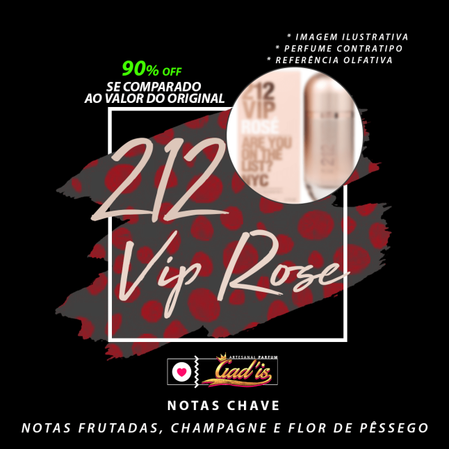 Perfume Similar Gadis 140 Inspirado em 212 Vip Rose Contratipo