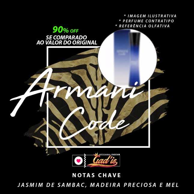 Perfume Similar Gadis 154 Inspirado em Armani Code Feminino Contratipo