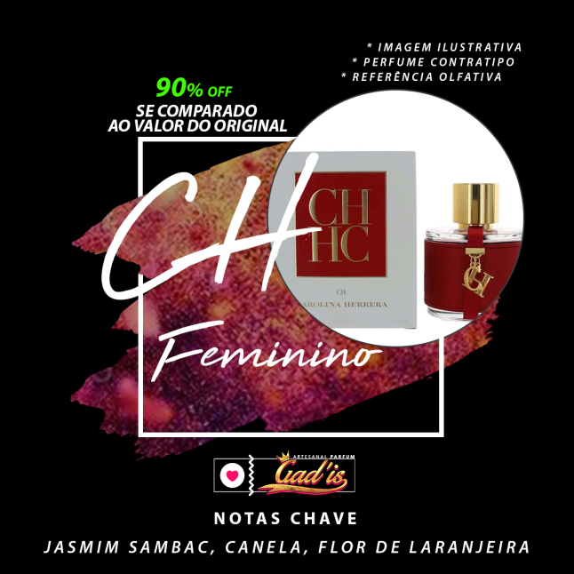 Perfume Similar Gadis 168 Inspirado em CH Contratipo