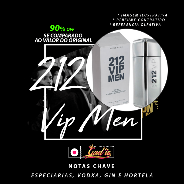 Perfume Similar Gadis 03 Inspirado em 212 Vip Men Contratipo