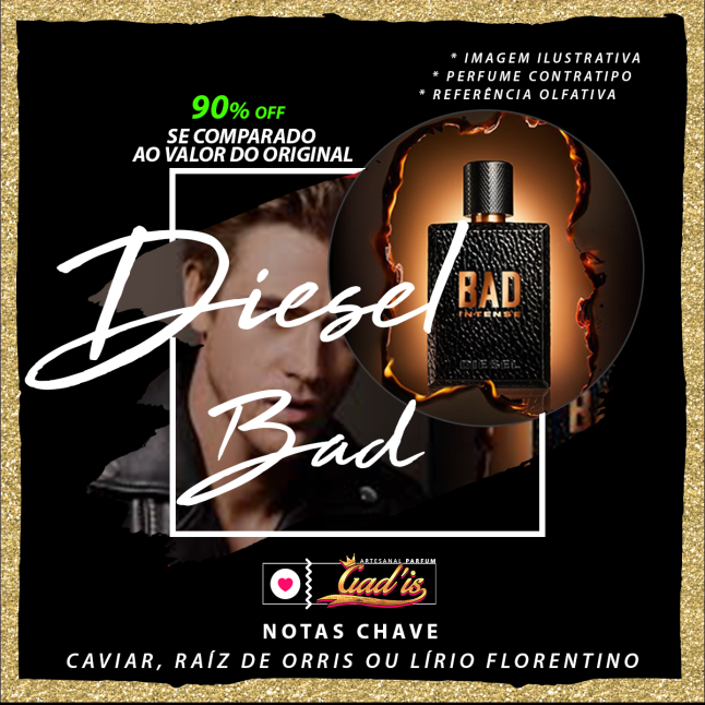 Perfume Similar Gadis 355 Inspirado em Diesel Bad Contratipo